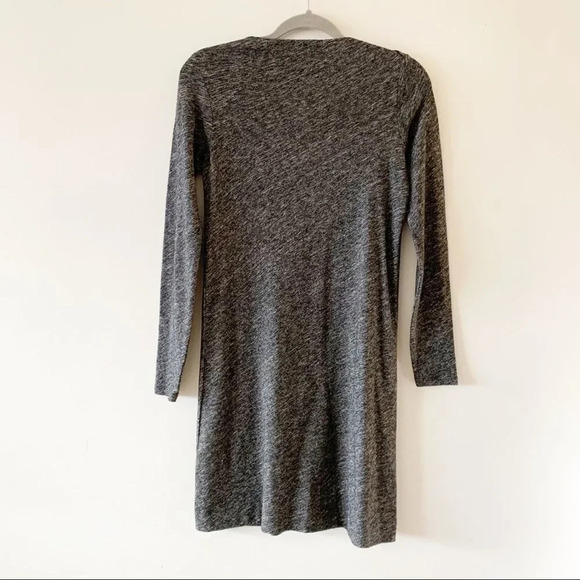 Eileen Fisher Dark Heather Gray Boatneck Sweater Dress Petite Small Wool Blend‎ - Picture 2 of 9